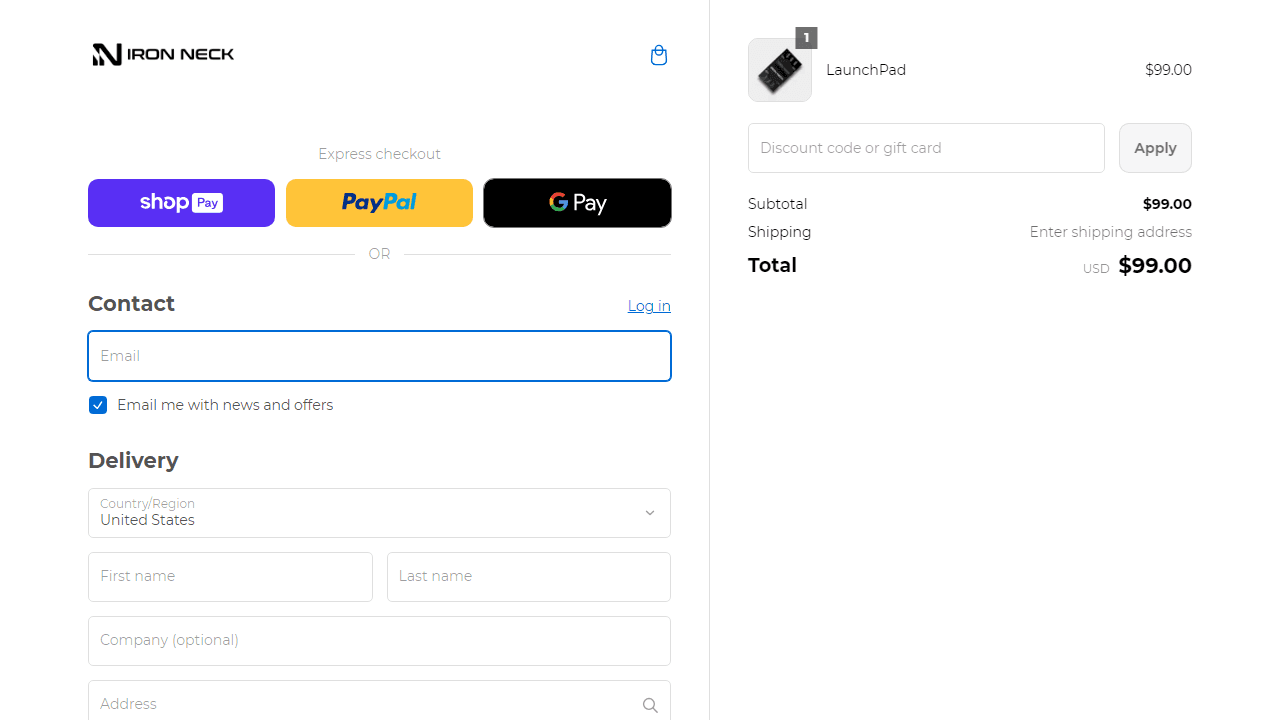How to apply Iron Neck coupon code